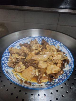 黄豆酱香菇蒸鸡的做法步骤：6