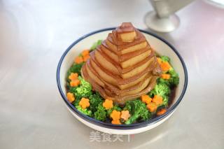 竹笋宝塔肉的做法步骤：12