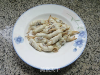 韭菜花蛏子炒茭白的做法步骤：2