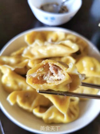 南瓜面皮白菜肉饺的做法步骤：15