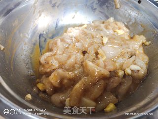 白菜炒鸡肉的做法步骤：1