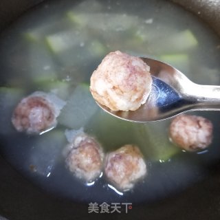 海米冬瓜丸子汤的做法步骤：11