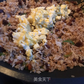 腊肠蛋炒饭的做法步骤：9