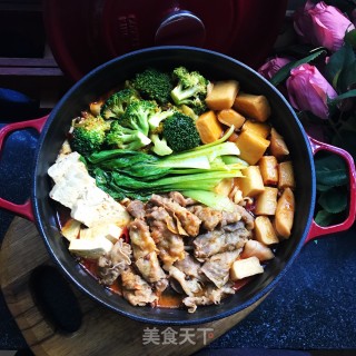 麻辣牛肉卷炖菜的做法步骤：15
