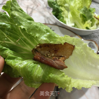 香煎五花肉的做法步骤：6