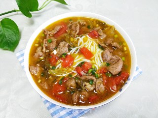 牛肉酸汤米粉的做法步骤：9