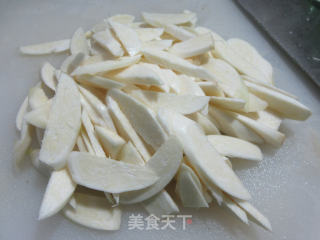 鹅肠炒茭白的做法步骤：4
