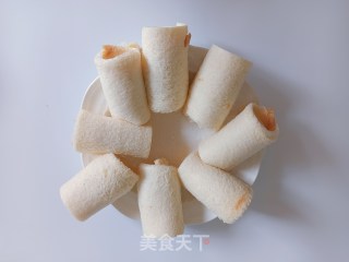 芝士香肠吐司丁的做法步骤：6
