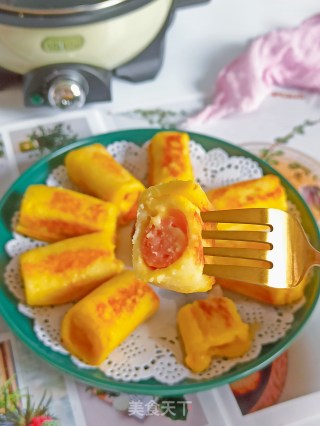 芝士香肠吐司丁的做法步骤：14