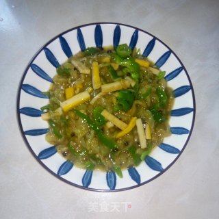 酸香茄丝的做法步骤：13
