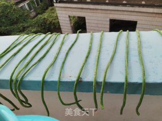 白豆角炒肉末的做法步骤：2