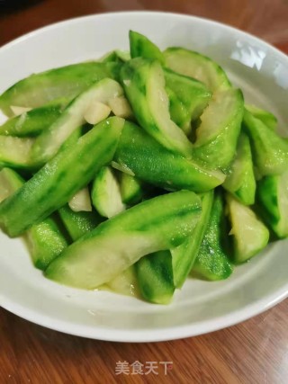 蒜蓉炒丝瓜的做法步骤：7