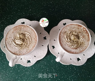 抹茶巧克力摩卡的做法步骤：8