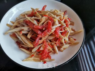 香肠炒白四季豆的做法步骤：8
