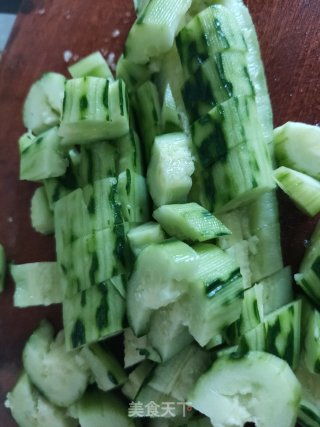 芝麻酱拌黄瓜的做法步骤：3