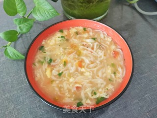 西红柿手擀面的做法步骤：16
