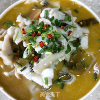 金汤酸菜鱼的做法步骤：16