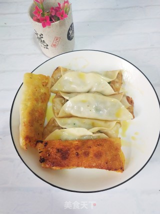 茴香馅锅贴的做法步骤：8