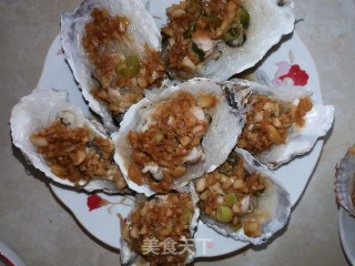 蒜蓉蒸生蚝的做法步骤：9