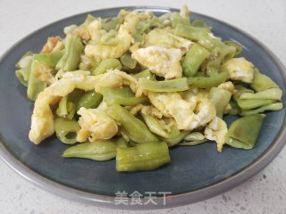 四季豆炒鸡蛋的做法步骤：4