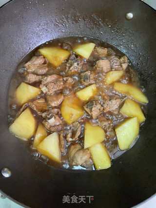 土豆豆角炖排骨的做法步骤：13