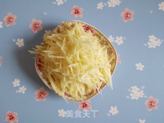 蒸土豆丝的做法步骤：2