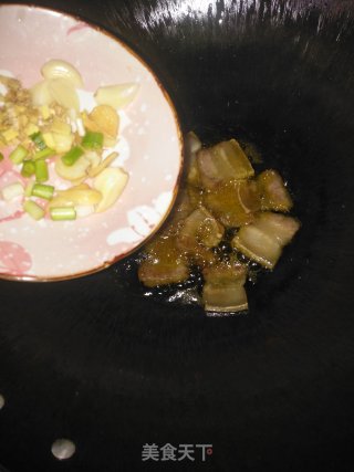 豆芽炒饼的做法步骤：7