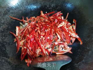 红辣椒炒肉丝的做法步骤：5