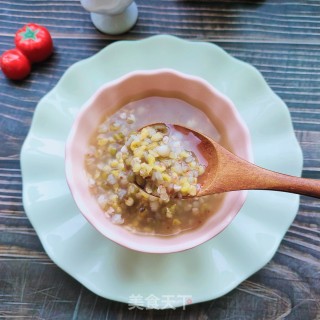 玉米碴子绿豆粥的做法步骤：7