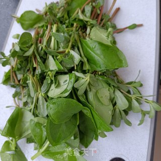 煎蛋拌土人参苗的做法步骤：4