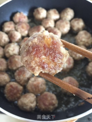 煎肉丸的做法步骤：9