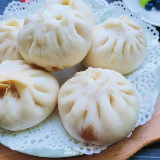 香葱肉蒸包的做法步骤：17