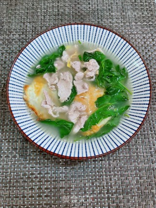 瘦肉鸡蛋枸杞叶汤的做法步骤：8