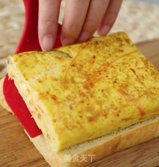 低卡什锦蔬菜厚蛋烧三明治的做法步骤：7