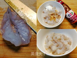 米其林时令招牌菜～荔枝虾球的做法步骤：2