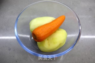 低脂早餐——土豆丝卷饼的做法步骤：3