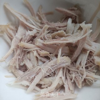 肉丝拌米粉的做法步骤：2