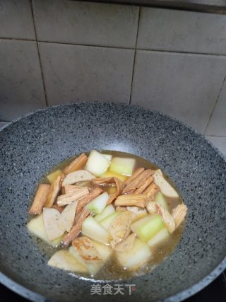腐竹烧冬瓜的做法步骤：8