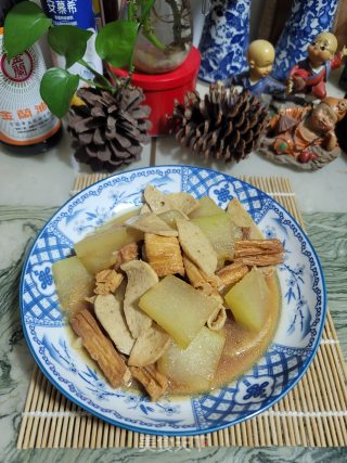腐竹烧冬瓜的做法步骤：10