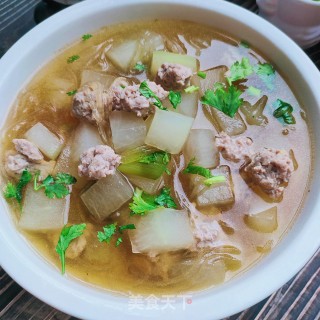 冬瓜肉丸汤的做法步骤：22