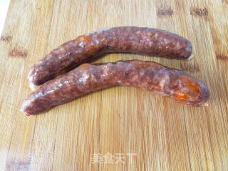 土豆片炒腊肠的做法步骤：3