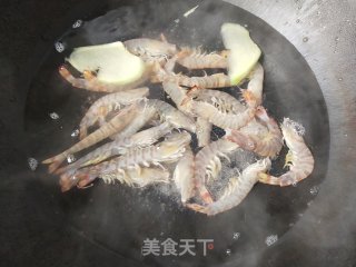 白灼九节虾的做法步骤：3