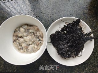 海蛎紫菜汤的做法步骤：1