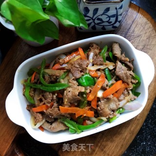 小炒黄牛肉的做法步骤：12
