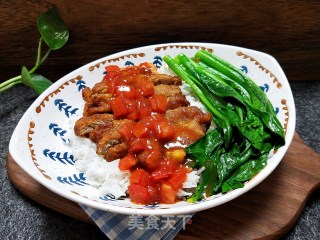 茄汁猪扒饭的做法步骤：11