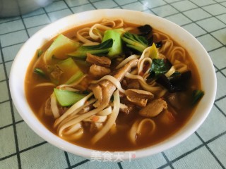 鸡肉蘑菇面的做法步骤：13