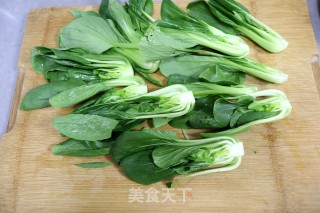 香菇油菜的做法步骤：2