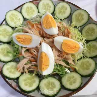 鸡胸肉拌时蔬沙拉的做法步骤：8