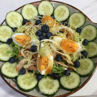 鸡胸肉拌时蔬沙拉的做法步骤：9