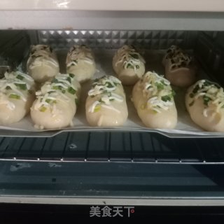 超柔软的肉松火腿面包的做法步骤：9